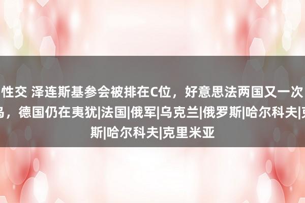 性交 泽连斯基参会被排在C位，好意思法两国又一次重磅援乌，德国仍在夷犹|法国|俄军|乌克兰|俄罗斯|哈尔科夫|克里米亚